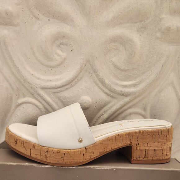 Franco Sarto Women's Pony Slide Sandals. White. NIB. Size 8.5 - Picture 2 of 13